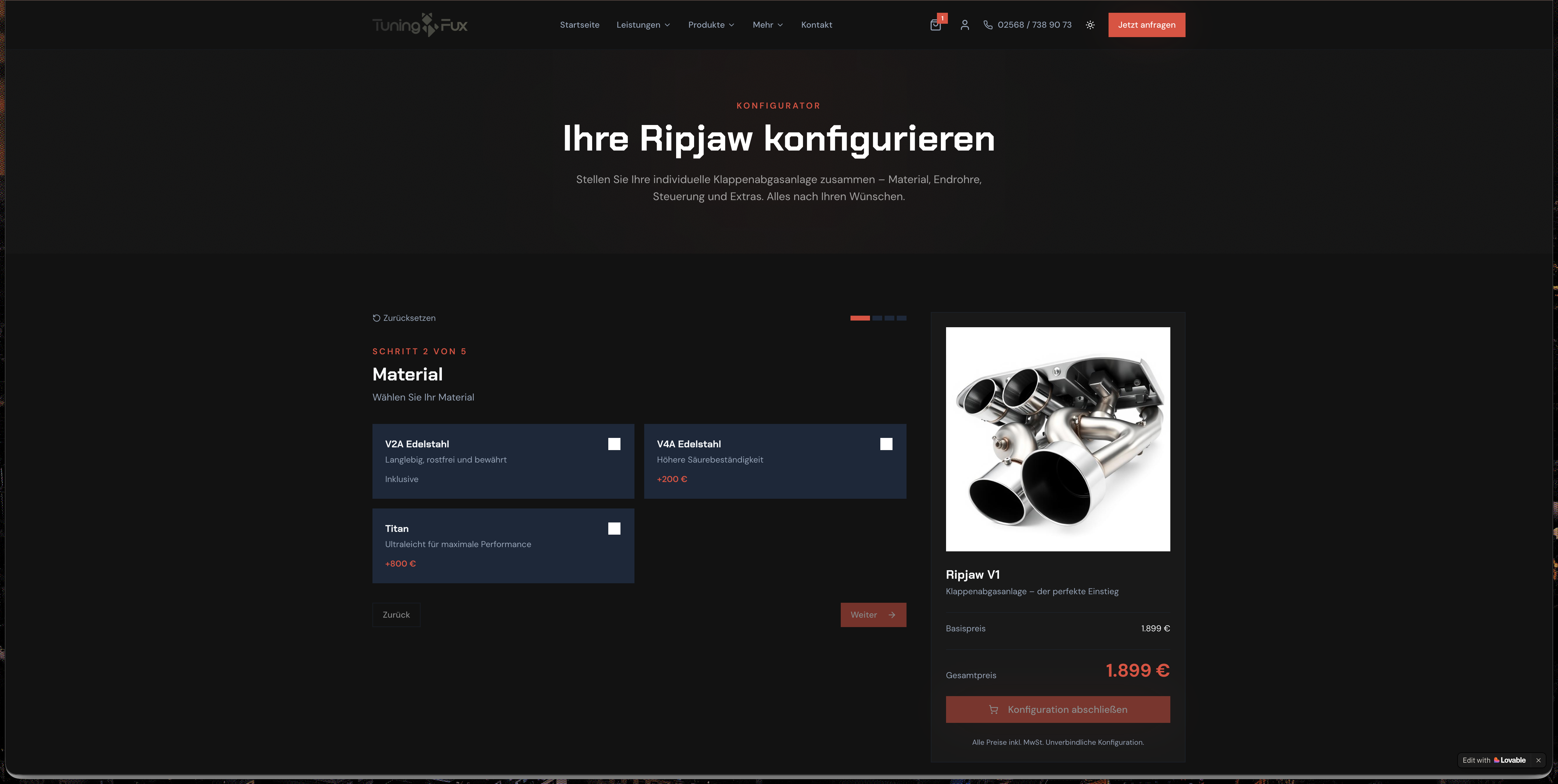 KI-gestützter Chiptuning-Konfigurator mit Shop-Anbindung – Bild 2