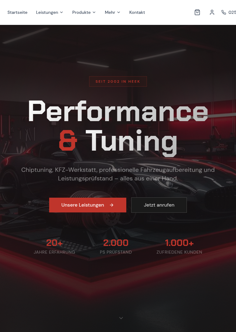 KI-gestützter Chiptuning-Konfigurator mit Shop-Anbindung