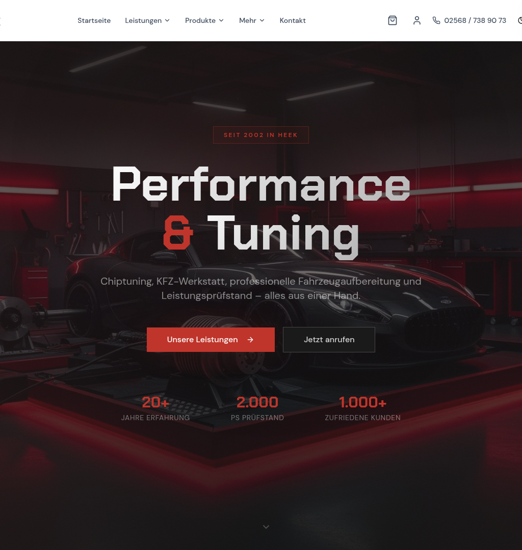 KI-gestützter Chiptuning-Konfigurator mit Shop-Anbindung